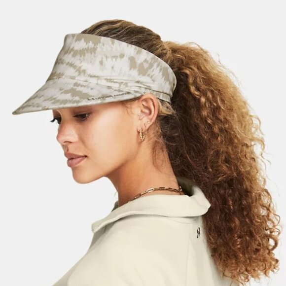 Under Armour UA Light Stretch Women's Visor Cap White Quartz / Timberwolf Taupe - Picture 1 of 7